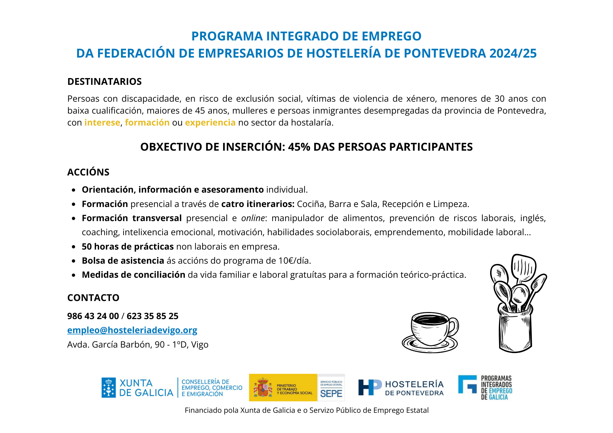 Anuncio difusion programa integrado de emprego